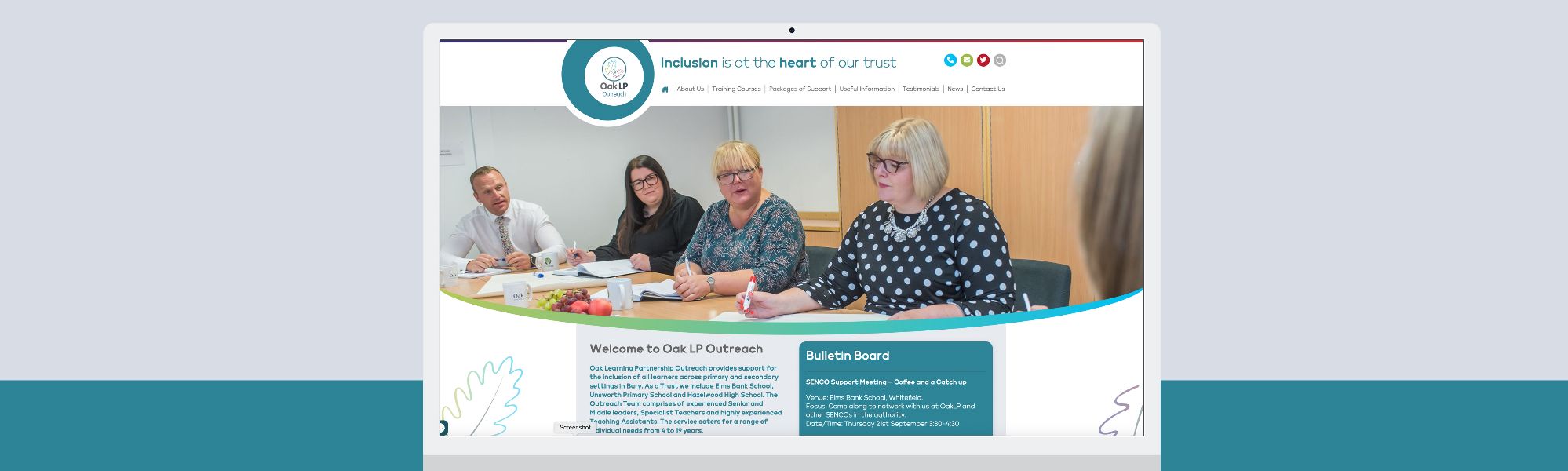 Outreach website launch header